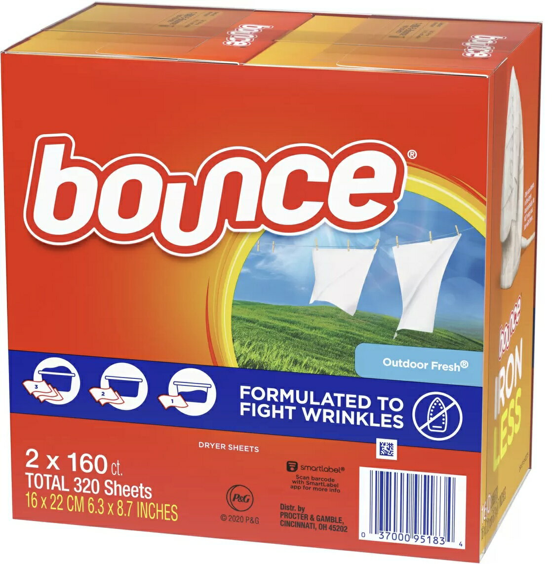 Ԥ1Ȣա160̵ۥХ ɥ饤 (160 ) 絡 ޥ Bounce Dryer Sheets ...