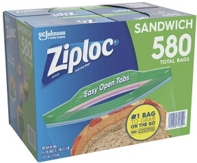 お試し【Ziploc】145枚 入りジップロック サンドイッチ用保存バック 　ポイント交換に【コストコ通販】