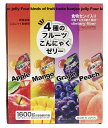 雪国アグリ 約80個 4種のフルーツ こんにゃくゼリー 1600g コストコ 通販 送料無料長屋|詳細画像