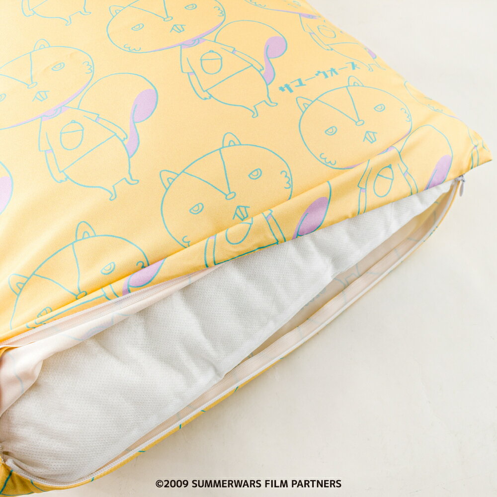 サマーウォーズ 15周年 公認 クッション クッションカバー リラックス インテリア かわいい 可愛い 仮ケンジ グッズ イラスト 大人 子供 キッズ イラスト かわいい