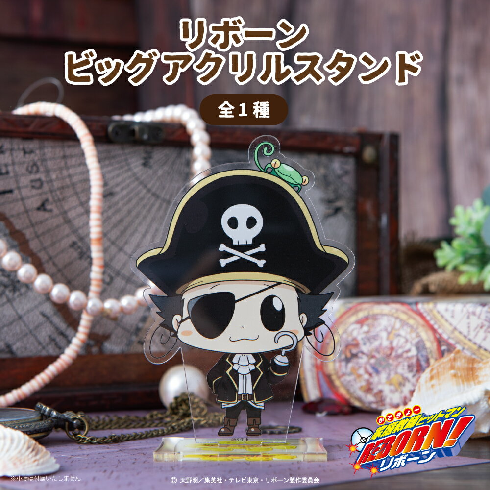 【予約:11月上旬発送予定】家庭教師ヒットマンREBORN! 公認 描き下ろし パイレーツ リボーン ビッグアクリルスタンド 全1種 グッズ アクスタ アクリル...