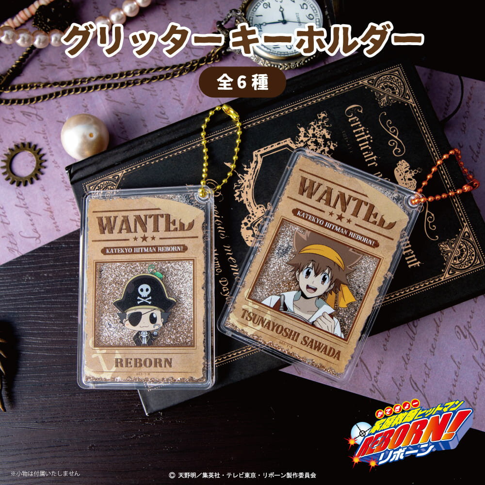 【予約:11月上旬発送予定】家庭教師ヒットマンREBORN! 公認 描き下ろし パイレーツ グリッター キーホルダー 全6種 選べる グッズ キーホルダー 雑貨...