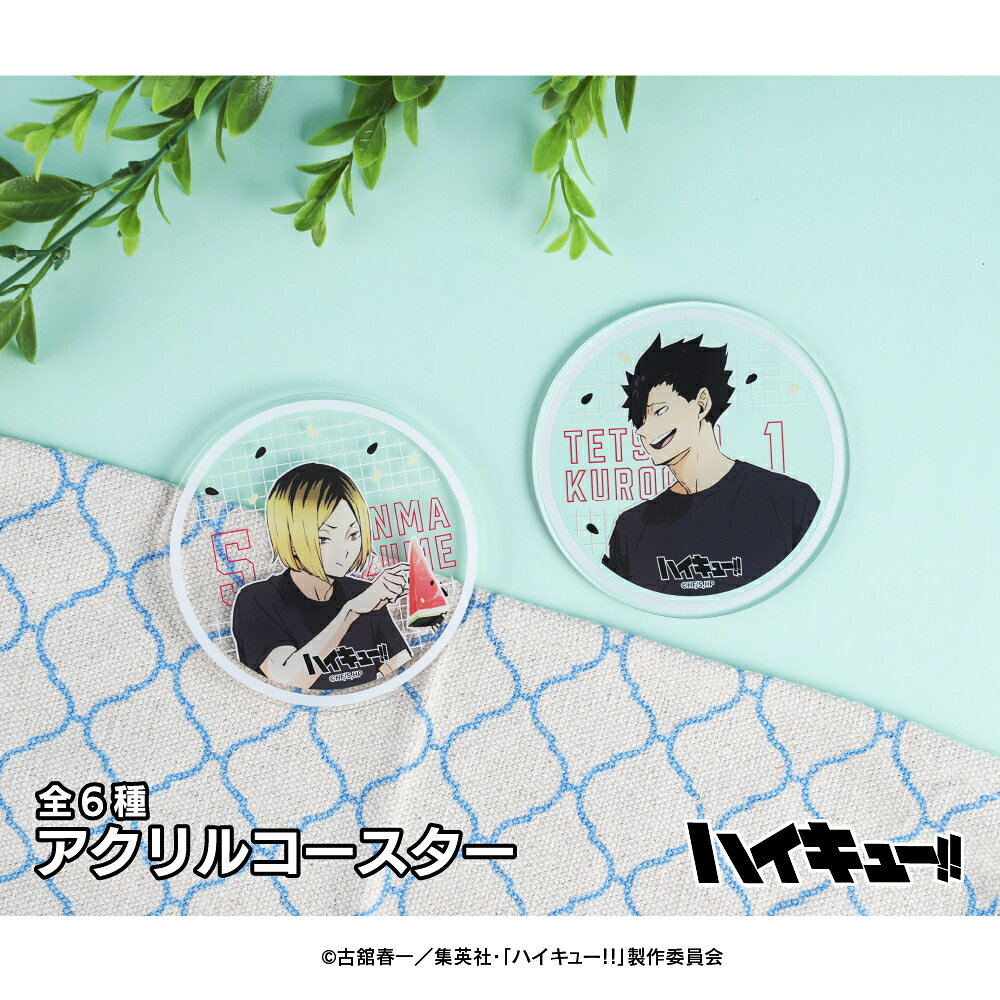 【予約 10月中旬以降発送】ハイキュー!! スイカ アクリルコースター アニメ 全6種 キャラクターグッズ