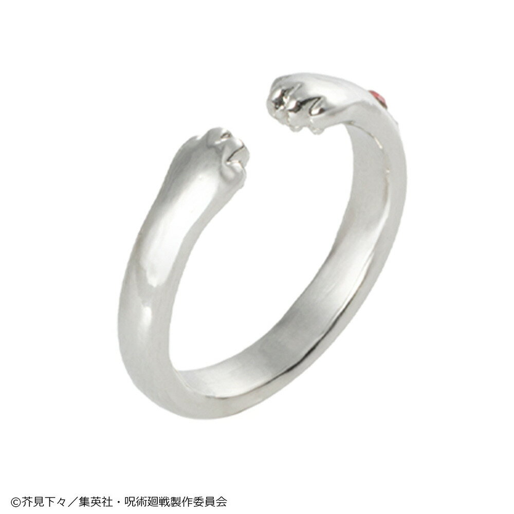 【予約：5月下旬以降順次発送】呪術廻戦 猫かぶり イヤカフリング 五条悟 アクセサリー 日本製 アニメ グッズ 受注生産品 グッズ 大人 子供 キッズ イラスト かわいい