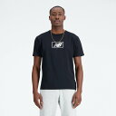 ニューバランス new balance NB Essentials MT33512 メンズ ロゴ ショートスリーブTシャツ 半袖Tシャツ 男性 紳士 BK ブラック ボックスロゴ アパレル 2023秋冬