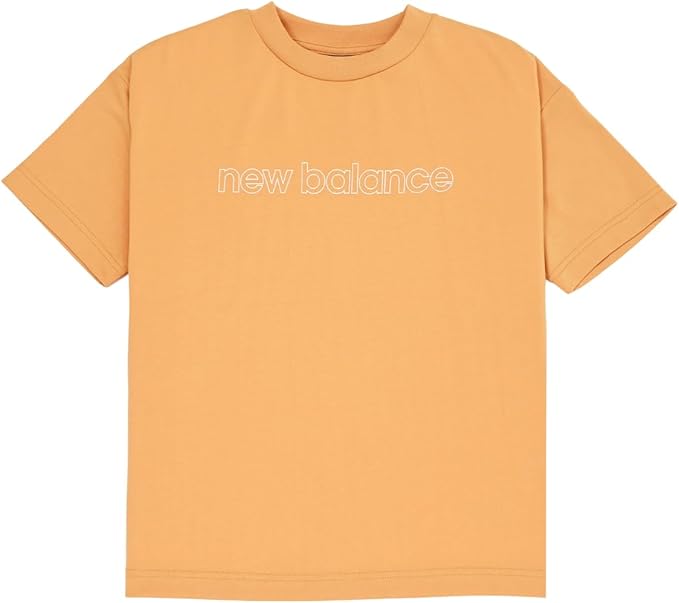 ニューバランス new balance ABT55537 DAP(ドライアプリコット) キッズ ジュニア NB DRY リニアロゴショートスリーブTシャツ コットンライク 子供服 ロゴ アパレル NB 2025春夏