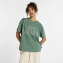 ニューバランス new balance AWT51134 DKJ(ダークジュ二パー) レディース オーバーサイズドショートスリーブTシャツ 半袖Tシャツ 女性 婦人 ロゴ アパレル NB 2025春夏