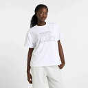 ニューバランス new balance AWT51134 WT(ホワイト) レディース オーバーサイズドショートスリーブTシャツ 半袖Tシャツ 女性 婦人 ロゴ アパレル NB 2025春夏