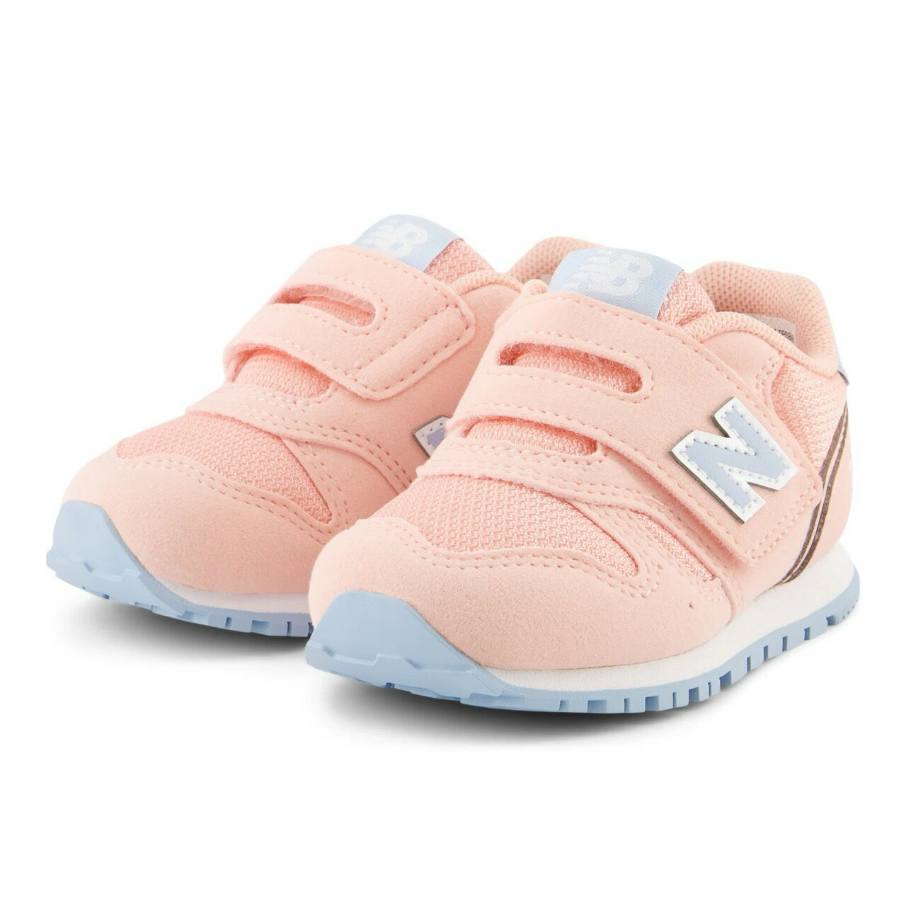 楽天きっとみつかる　グーシューズニューバランス new balance IZ373 AM2（ピンク） ベビー キッズ シューズ スニーカー 女の子 男の子 子供靴 マジックテープ ベルクロ 横幅W やや幅広 プレゼント 贈り物 お祝い 出産祝い ギフト NB 2024春夏