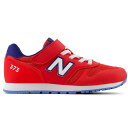 ニューバランス new balance YV373 PD2(レッド/ブルー) キッズ シューズ ジュニア スニーカー 女の子 男の子 子供靴 運動靴 マジックテープ ベルクロ 横幅M NB 2025春夏