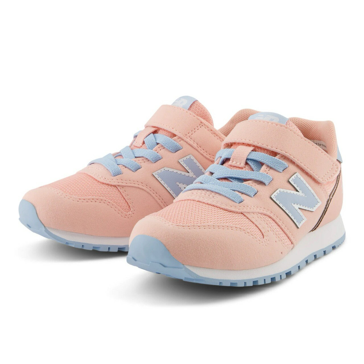 楽天きっとみつかる　グーシューズニューバランス new balance YV373 AM2（ピンク） キッズ ジュニア シューズ スニーカー 女の子 男の子 子供靴 運動靴 マジックテープ ベルクロ 横幅M NB 2024春夏