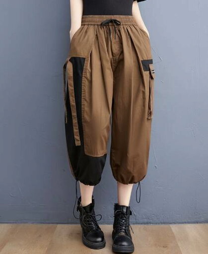 【送料無料】おしゃれ 大人 カジュアル シンプル きれいめ ツートンデザイン ワイドパンツ 普段使い リラックス ウエストゴム 8分丈 ボトム 【送料無料】おしゃれ 大人 カジュアル シンプル きれいめ ツートンデザイン ワイドパンツ 普段使い リラックス ウエストゴム 8分丈 ボトム