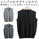 【送料無料】ベスト 制服 大きいサイズ フォーマル シンプル 無地 防寒 ノースリーブ セーター ニットベスト Vネック スクールベスト(4)