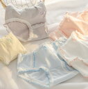 【送料無料】通気性 ショーツのみ 下着まとめ買い シンプル 三角 女子 ショーツセット 快適 シームレス 5枚セット 安い(4)