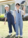 【送料無料】女の子 無地 子供服 ジュニア シャツ サロペット デニム カジュアル オーバーオール ダンス衣装 単品