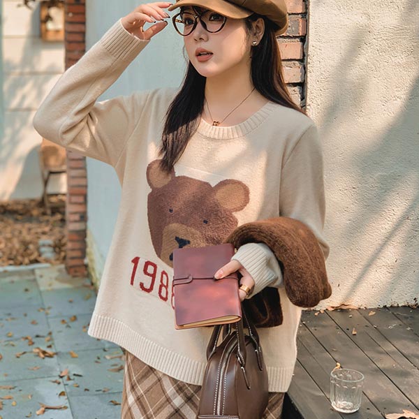 楽天市場】くま(サイズ(S/M/L)4L)(ニット・セーター 楽天市場】くま(サイズ(S/M/L)4L)(ニット・セーター