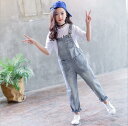 【送料無料】デニム ジーンズ 子供服 KIDS ジュニア ベビー ロングパンツ デニム カジュアル パンツ オーバーオール