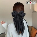 【送料無料】バレッタ 白 赤 黒 ヘアアクセサリー 2セット買うと1点おまけ 母の日ギフト 大き目 バレッタ リボン 大きめ 2点セット