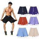 【送料無料】短パン 重ね着風 ギフト ショートパンツ パンツ バスケ ストレッチ バスケ ジャージ ショートパンツ メンズ ジュニア
