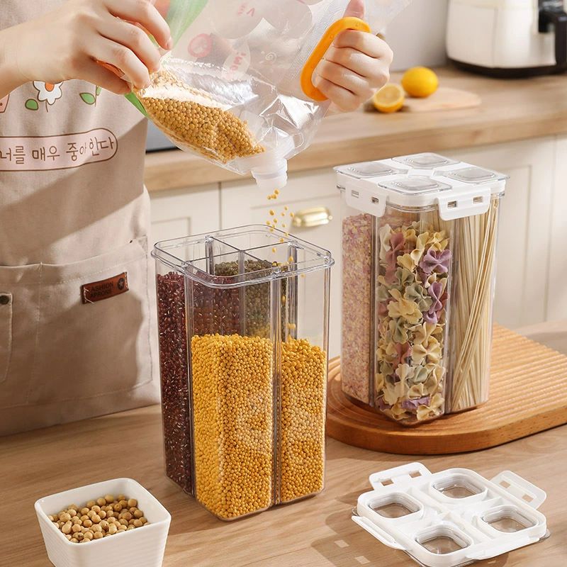 【送料無料】ちょぞうタンク 五穀雑穀プラスチック 貯蔵タンクを厚くする キッチンフード 収納ボックス 防湿タンクを密封する 粉ミルク箱