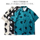 【送料無料】普段着 薄手 体型カバー 猫柄 大きいサイズ ストリート シャツ 夏物 プリント 半袖 トップス ゆったり レディース メンズ