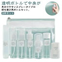 【送料無料】化粧品収納 化粧品小分け容器 9本入り 旅行ボトルセット コスメ用詰替え容器 スプレーボトル アルコール 小分けボトル 透明