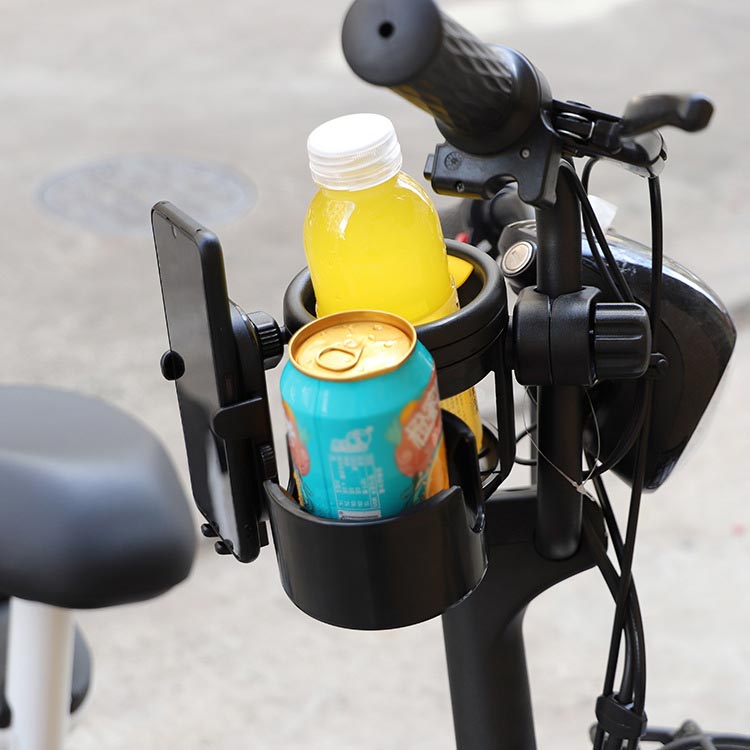 【送料無料】360度回転 ホルダー 飲み物 哺乳瓶 赤ちゃん ドリンクを2本収納可能 カップホルダー 3in1 スマホ対応 ドリンクホルダー