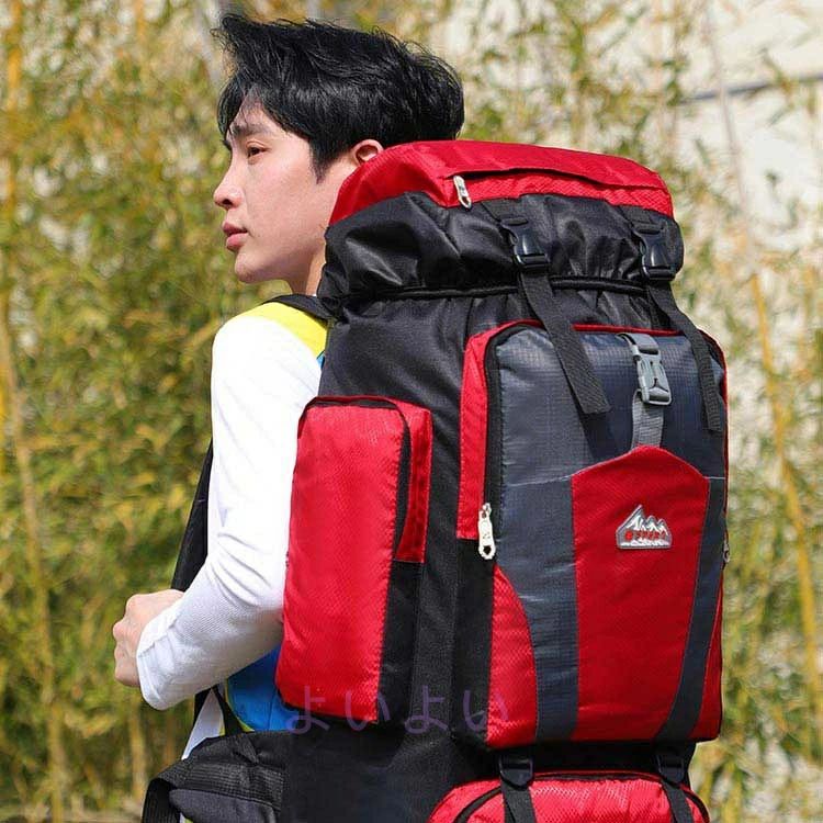 登山 男女兼用 リュック 登山 トレッキング リュックサック バックパック レジャー 大容量 80L 防災 引き裂き防止 メンズ 80L 軽量 撥水 アウトドア キャンプ バッグ 遠足 レディース 登山 防災リュック 災害