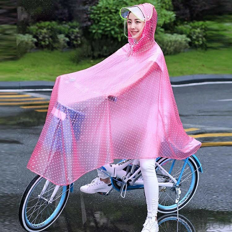 雨具 レディース レインウェア ツバ広 パーカー 自転車 ロング丈 軽量 レインコート バイク用 レインポンチョ バイク 防水 大きめ 2