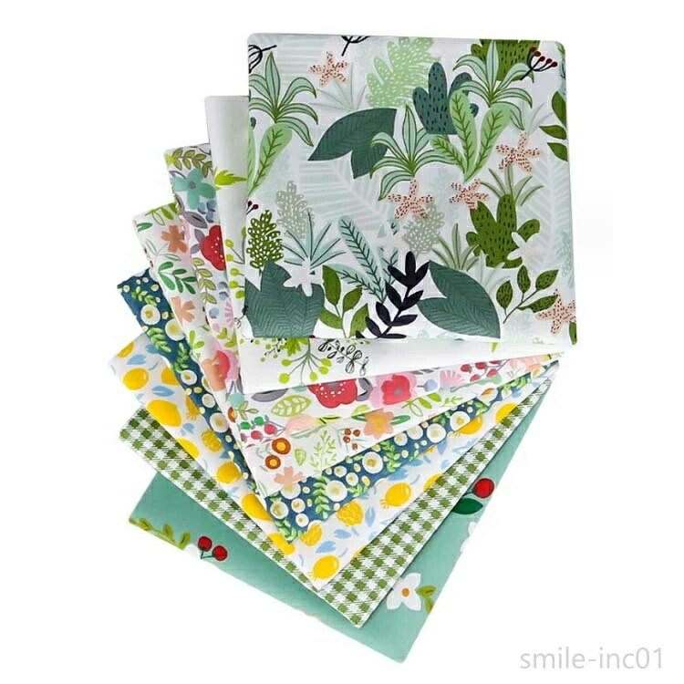 8枚入り 北欧 カットクロス 布セット はぎれ 端切れ 手芸用 50*40cm/50*50cm 手作り おしゃれ プリント生地 綿 コットン パッチワーク