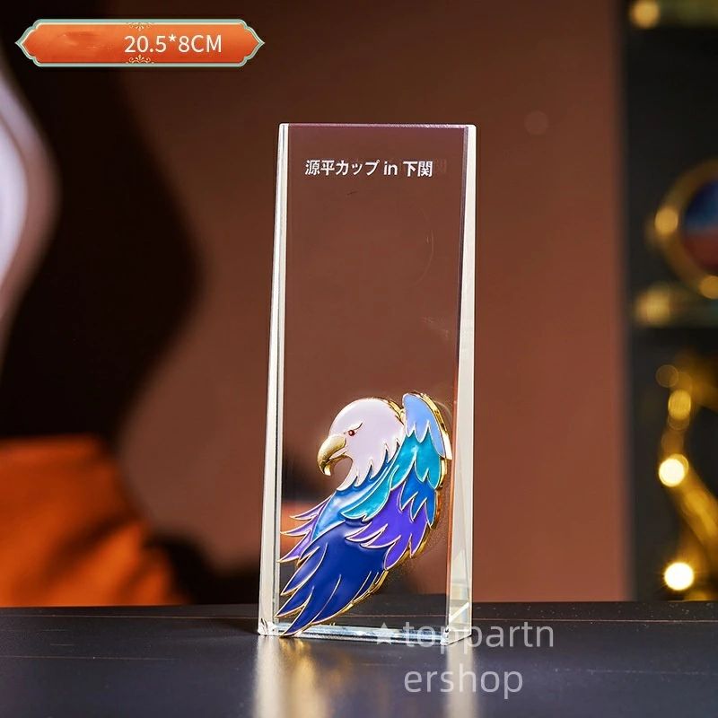 高級 丸型 水晶 賞牌 カスタマイズ 会社 年会 コンペ 表彰 感謝 プレート 名誉 エナメル 記念品 ギフト トロフィー デザイン 個別 製作 贈呈 特注 光沢 透明