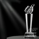 親指クリスタルトロフィー ゴルフトロフィー オーダーメイド エイジシュート トロフィー 送料無料 trophy とろふぃー【名入れ】父の日 ポイントアップ祭