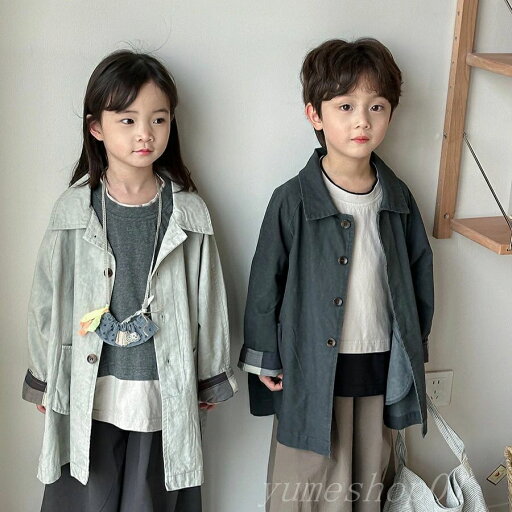 【送料無料】子供の春の新しい色のココート男女の赤ちゃんの森系の格子の?いココート 【送料無料】子供の春の新しい色のココート男女の赤ちゃんの森系の格子の?いココート
