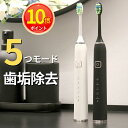 【P10倍】電動歯ブラシ 音波式 音波歯ブラシ 歯ブラシ 38000回転 5つのモード 防水IPX7 2分間オートタイマー 替えブラシ メモリー機能 Type-C充電 満充電で25日間長持ち 静音 歯周病 歯石予防 歯垢除去 口腔ケア 家族