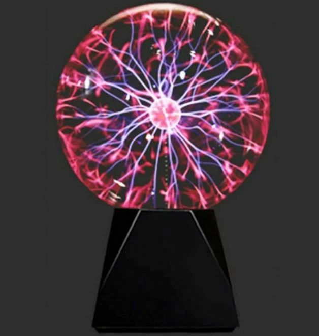 寝室 装飾 タッチと音を感知するプラズマボール USB駆動の科学玩具放電ボール ボール おもちゃ ガラス玉