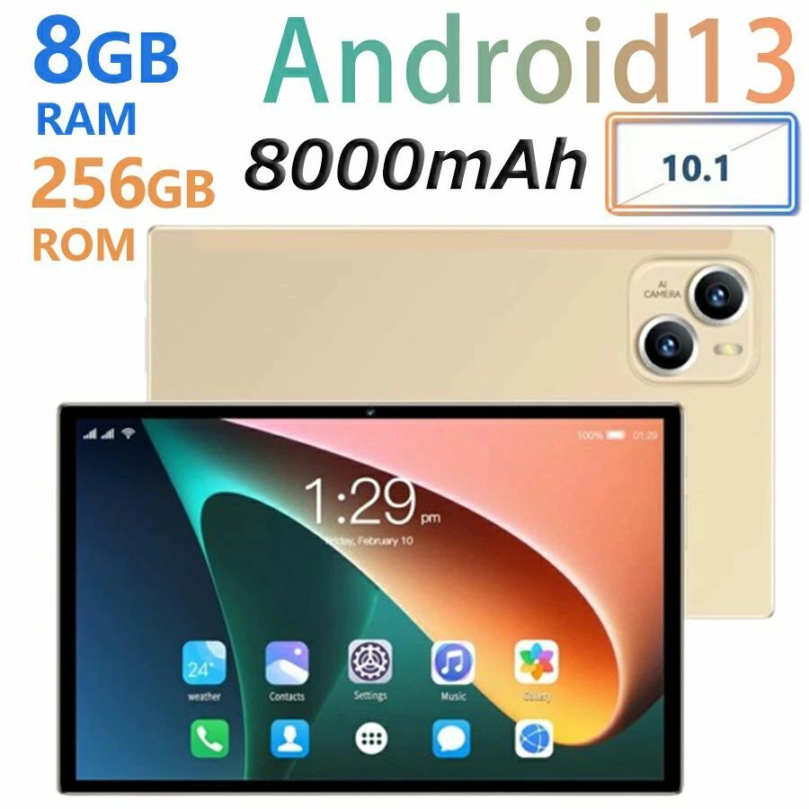 【1年保証】タブレット PC 2023新作 Wi-Fiモデル android13 10インチ RAM8GB+ROM128GB 最大RAM8GB+ROM256GB拡張可能 通話対応 動画鑑賞 在宅勤務 ネット授業 特典 日本語取扱説明書 2023年最新版 軽量 人気 おすすめ