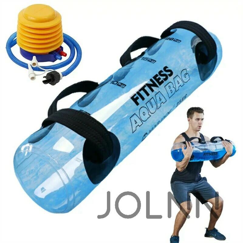 【送料無料】ウォーターバッグ ウォーターバッグ トレーニング 体幹トレーニング 器具 15kg 筋トレ器具 ウォーターダンベル 水 ウォーターバック コアトレーニング バーベル フットポンプ付き JOLNN