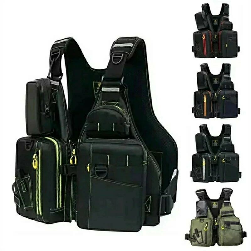 磯用 収納ポケット ゲームベスト 釣りウェア フィッシングベスト ライフベスト フローティングベスト