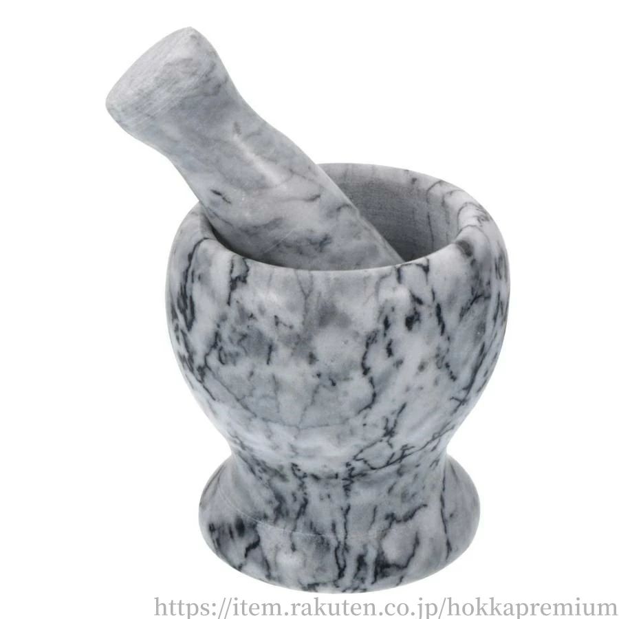 【送料無料】乳鉢と乳棒セット天然大理石ワカモレスパイスグラインダー調味料用天然石グラインダースパ..