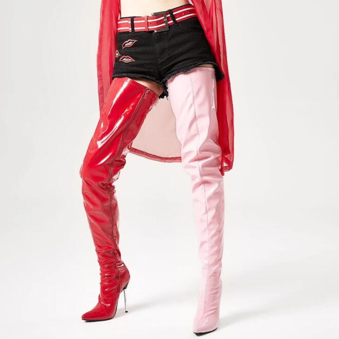 ダンス 舞台 ピンヒール スーパーロングブーツ