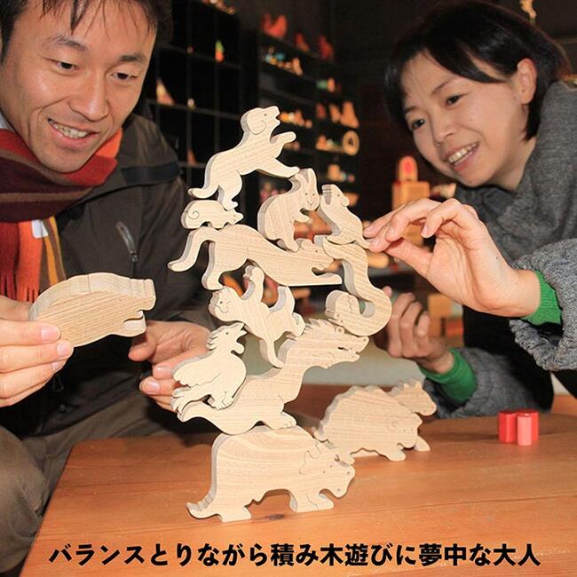 【SALEクーポンあり】【送料無料】●12支物語 (木のおもちゃ 干支)　動物積み木 知育玩具 2歳 3歳 4歳 5歳〜 男の子 女の子 積み木 パズル 型はめ 誕生祝い 出産祝い 誕生日ギフト 動物パズル 赤ちゃん おもちゃ 日本製 幼児〜高齢者 ゲーム 木製 デザイン雑貨 PSC - Image 3