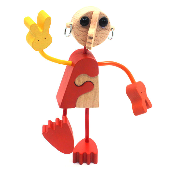 【SALEクーポンあり】【送料無料】●木の人形(1号)自由自在にポーズを変えて楽しむことができます。可愛い木のおもちゃ 日本製 6ヶ月 7ヶ月 8ヶ月 9ヶ月 ...