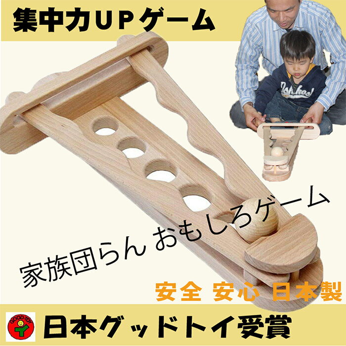 あす楽 ポイント5倍【送料無料】集中力アップゲーム 家族だんらん 日本グッドトイ選定玩具 木のおもちゃ 日本製 知育…