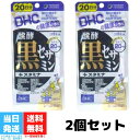 DHC 醗酵黒セサミン スタミナ 20日分 120粒 2袋セット サプリメント 発酵 黒セサミン セサミン 送料無料