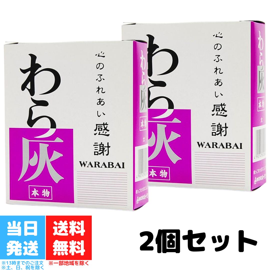 わら灰 大 香炉灰 100g 2個セット 送料無料