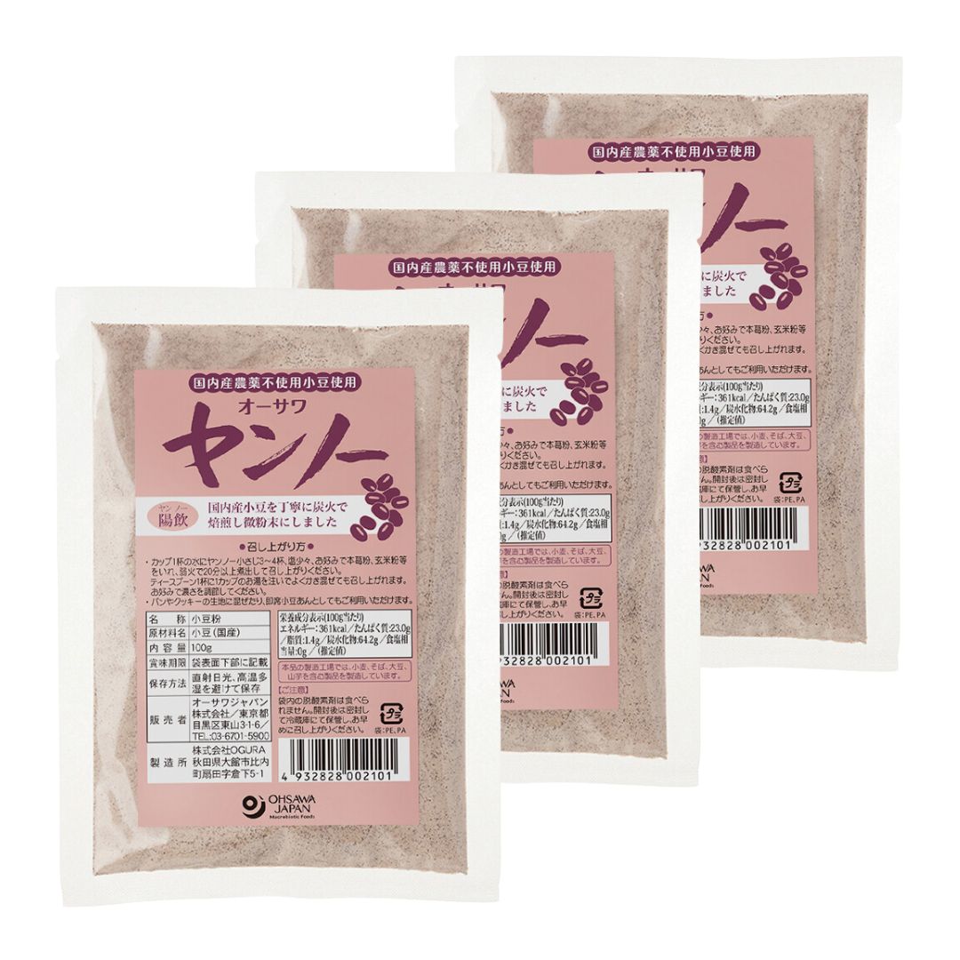 オーサワジャパン オーサワ ヤンノー 100g 3個セット 国産大豆使用 農薬不使用