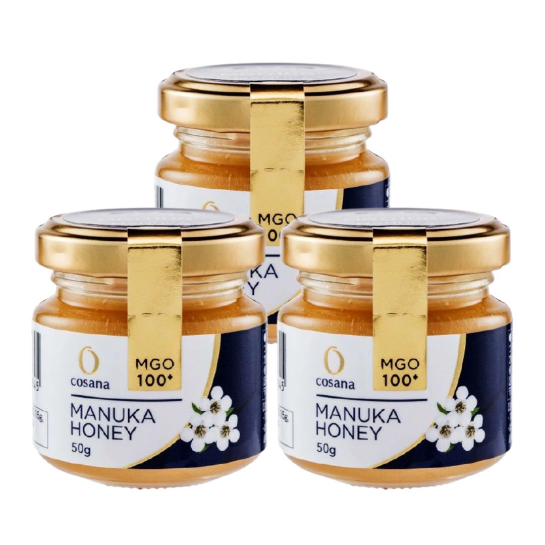 コサナ マヌカハニー MGO100+ 50g 3個セット Cosana お試し ニュージーランド産 はちみつ ハチミツ 非..