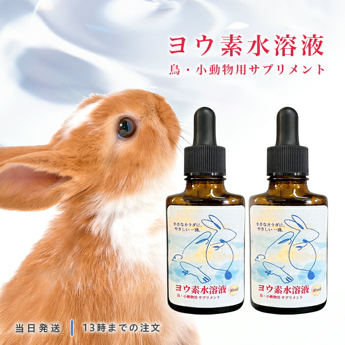 ヨウ素 水溶液 30ml 2個セット 鳥類 小動物専用 サプリ ヨード液 ペット 液体タイプ バードサプリ ヨウ..