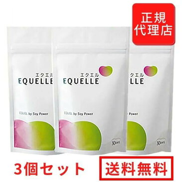 【3個セット】エクエル パウチ 120粒入 約90日分エクエル EQUELLE エクオール含有食品 大豆イソフラボン 更年期