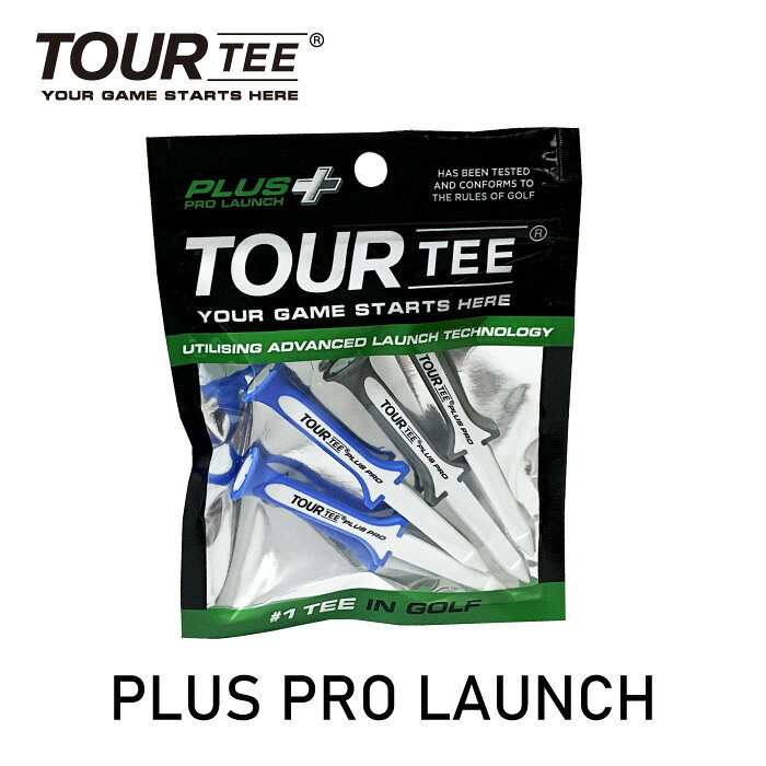 ゴルフティー ツアーティー ［TOUR TEE］ PLUS PRO LAUNCH プラス プロランチ 飛距離アップ USGA R&Aルール適合 ラウンド用品 ロングティー 追跡メール便 送料無料 ゆうパケット